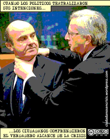 Junckers estrangulando a De Guindos